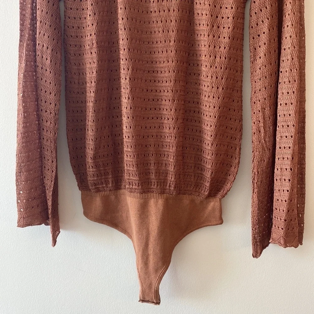 Free People Prancing In Pointelle Bodysuit
